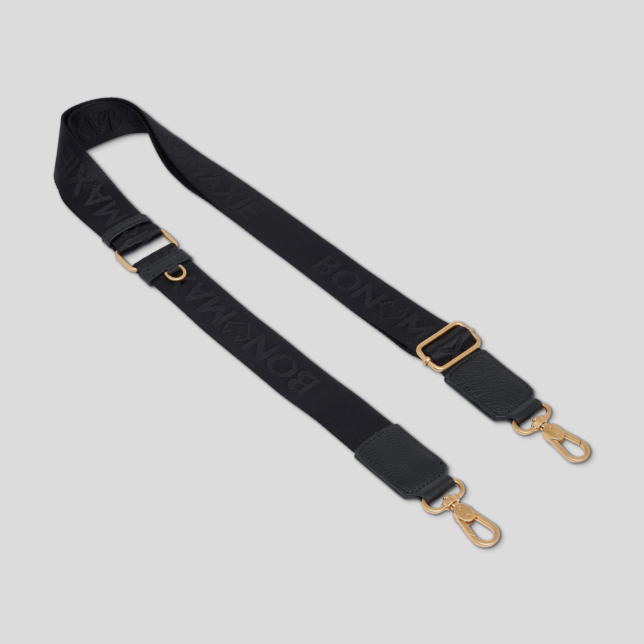 Black fashion bag strap