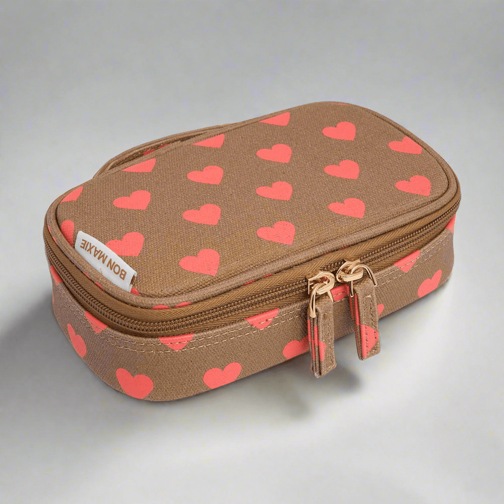 Handy Handle Case - Orange Hearts Handy Pouches + Cases