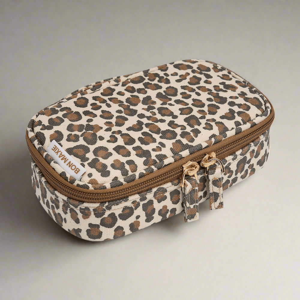 Handy Handle Case - Tan Leopard Handy Pouches + Cases