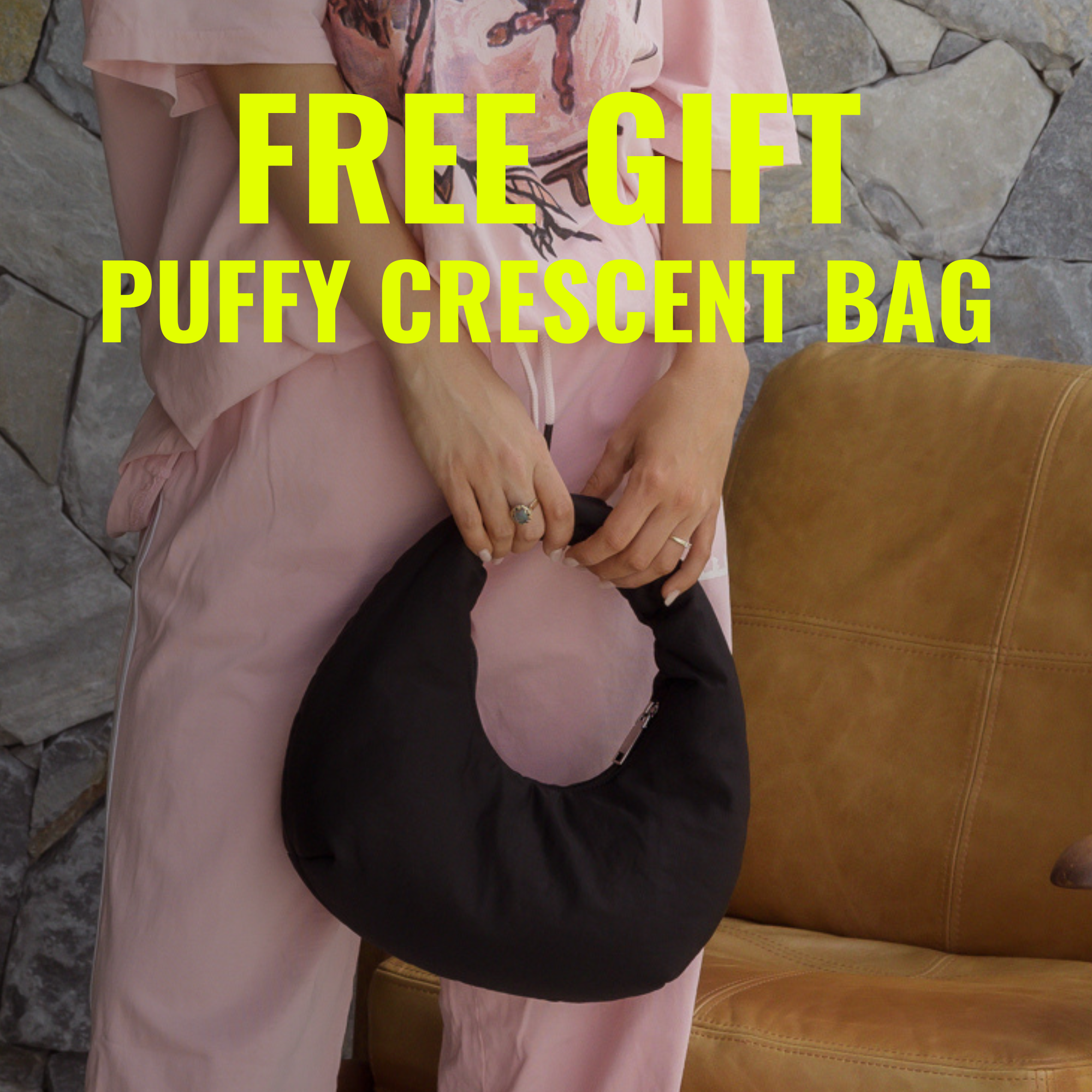 FREE Puffy Crescent Bag RRP $79 -- GWP