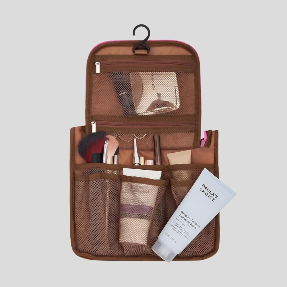 Bon Voyage Travel Toiletry Bag - Tan Stripe Toiletry Bags