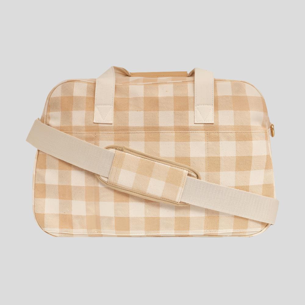 Bon Voyage Weekender Bag - Almond Gingham Bags