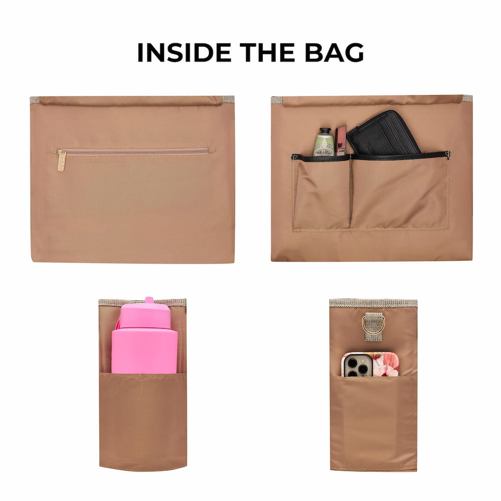 Mini Bon Vivant Structured Tote Bag with Leather - Black