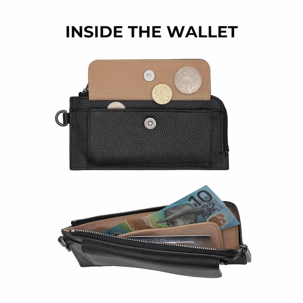 Everyday Slimline Wallet - Electric Blue Wallets Brushed Gunmetal