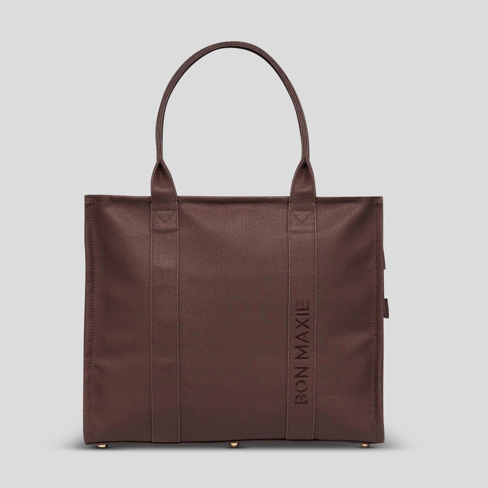 Large Bon Vivant Structured Tote Bag - Chocolate Bags