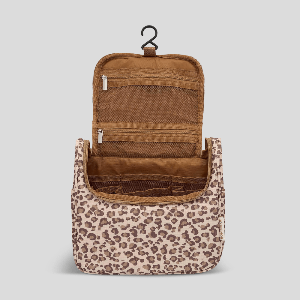 Bon Voyage Travel Toiletry Bag - Leopard Toiletry Bags