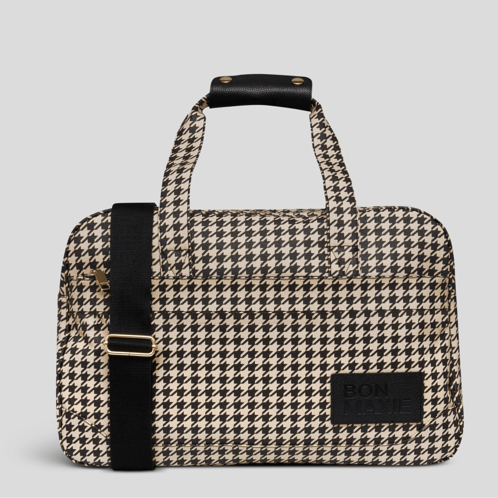 Bon Voyage Weekender Bag - Houndstooth Weekender Bag