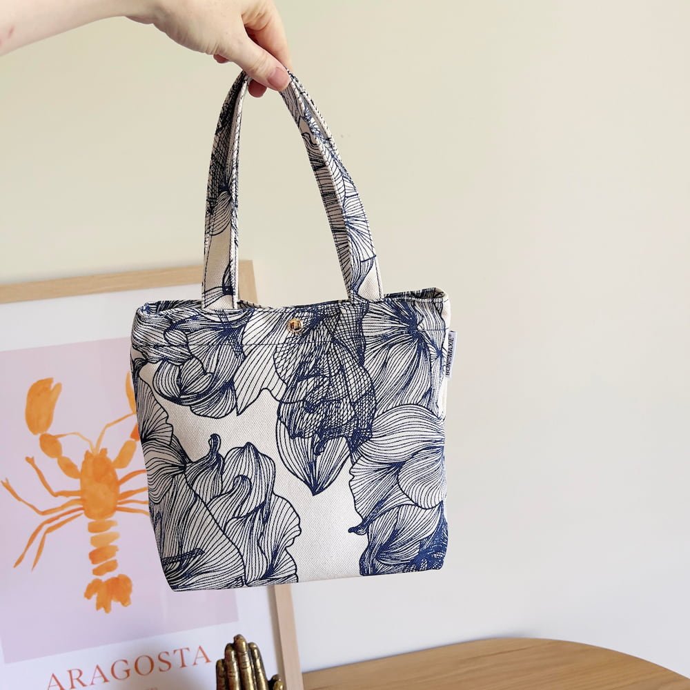 Mini Bonnie Tote Bag - Navy Floral Bags NAVY FLORAL