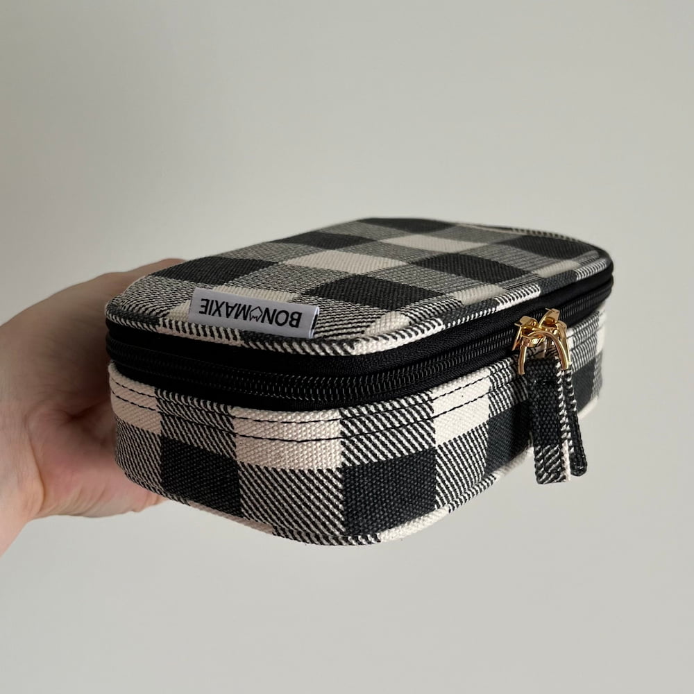 Handy Handle Case - Black Gingham Handy Pouches + Cases