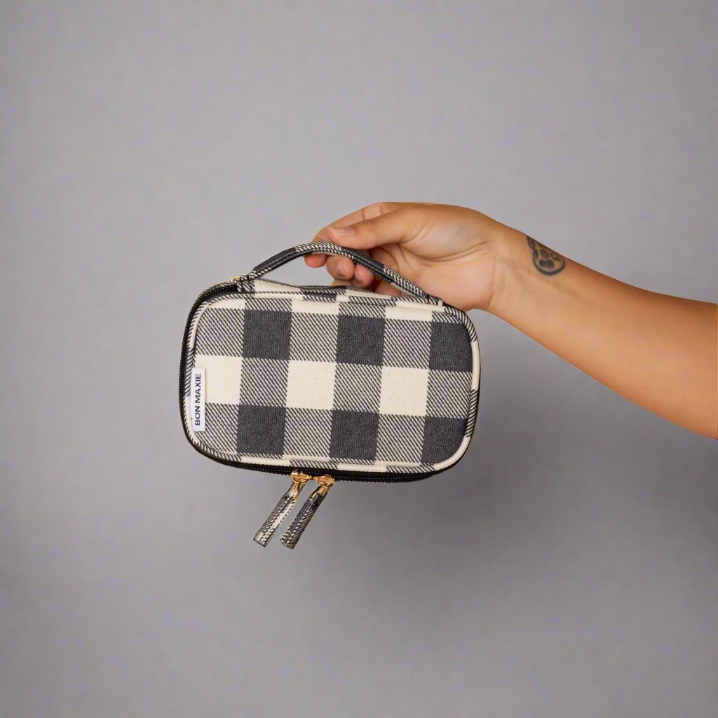 Handy Handle Case - Black Gingham Handy Pouches + Cases