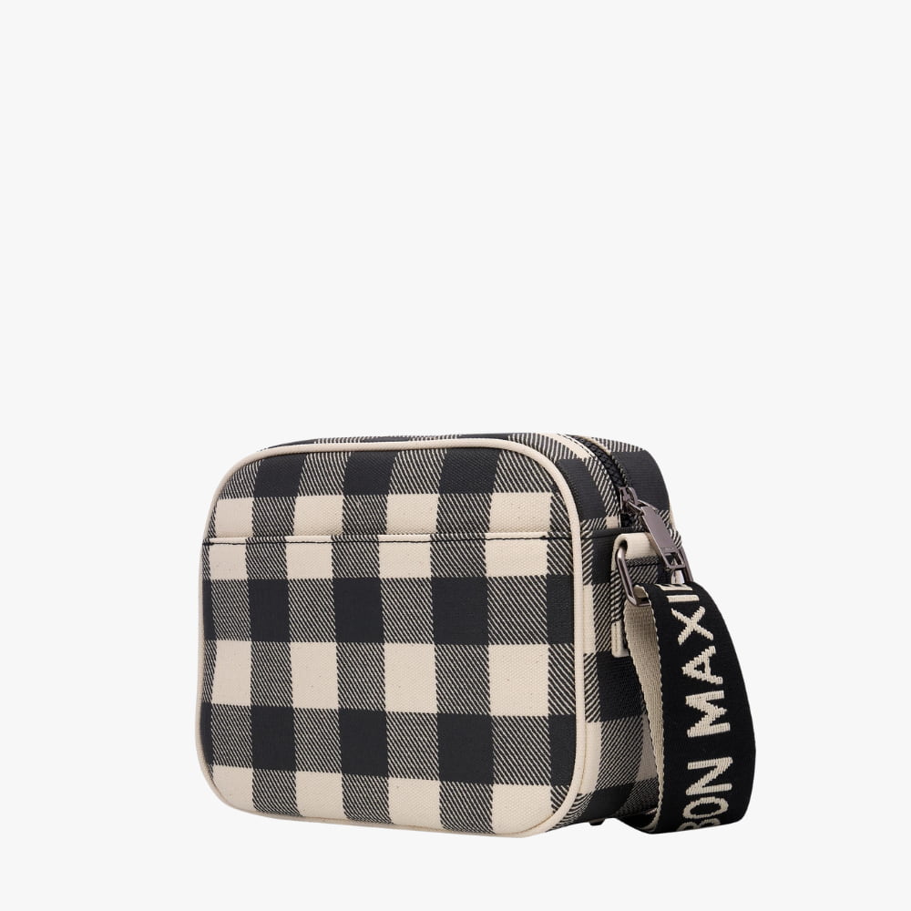 Sidekick Crossbody Bag - Black Gingham Bags Gold