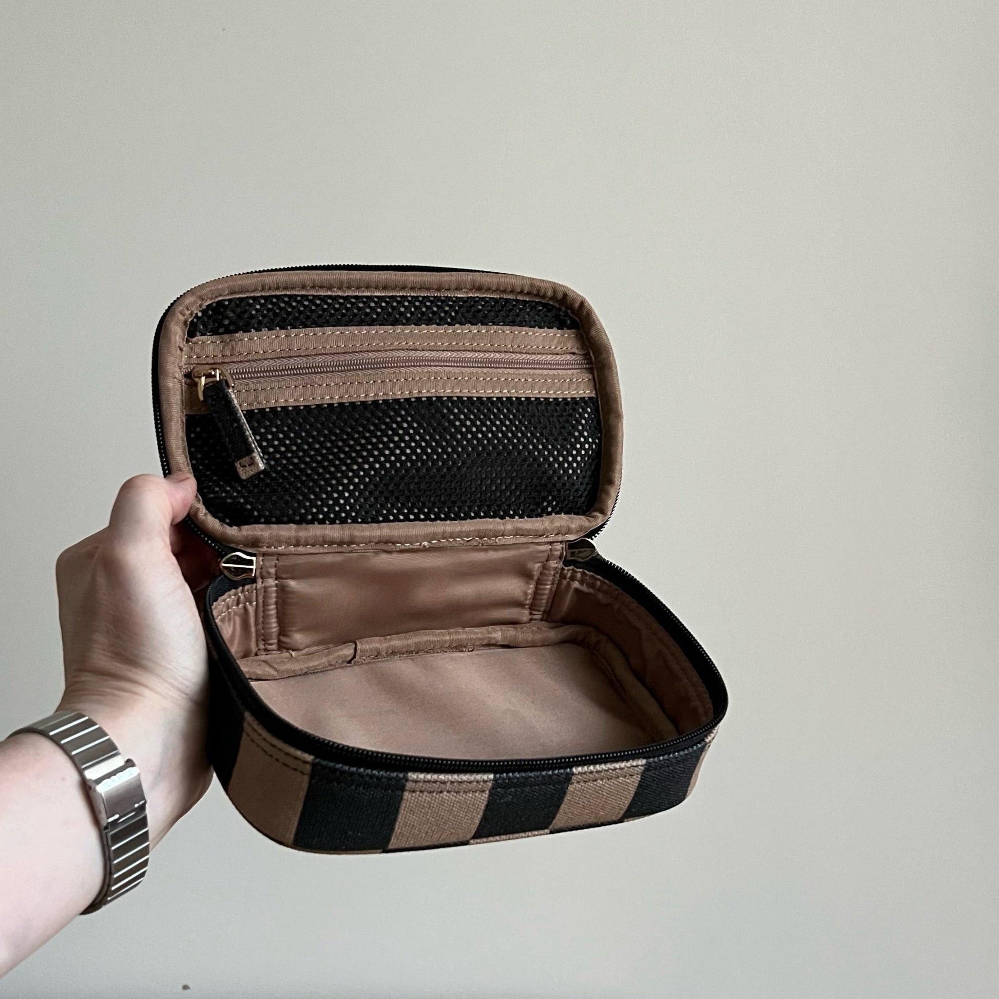 Handy Handle Case - Tan and Black Stripe Handy Pouches + Cases