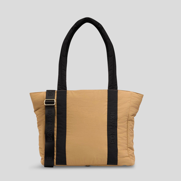 Everyday Tote Bag -- Tan/Black