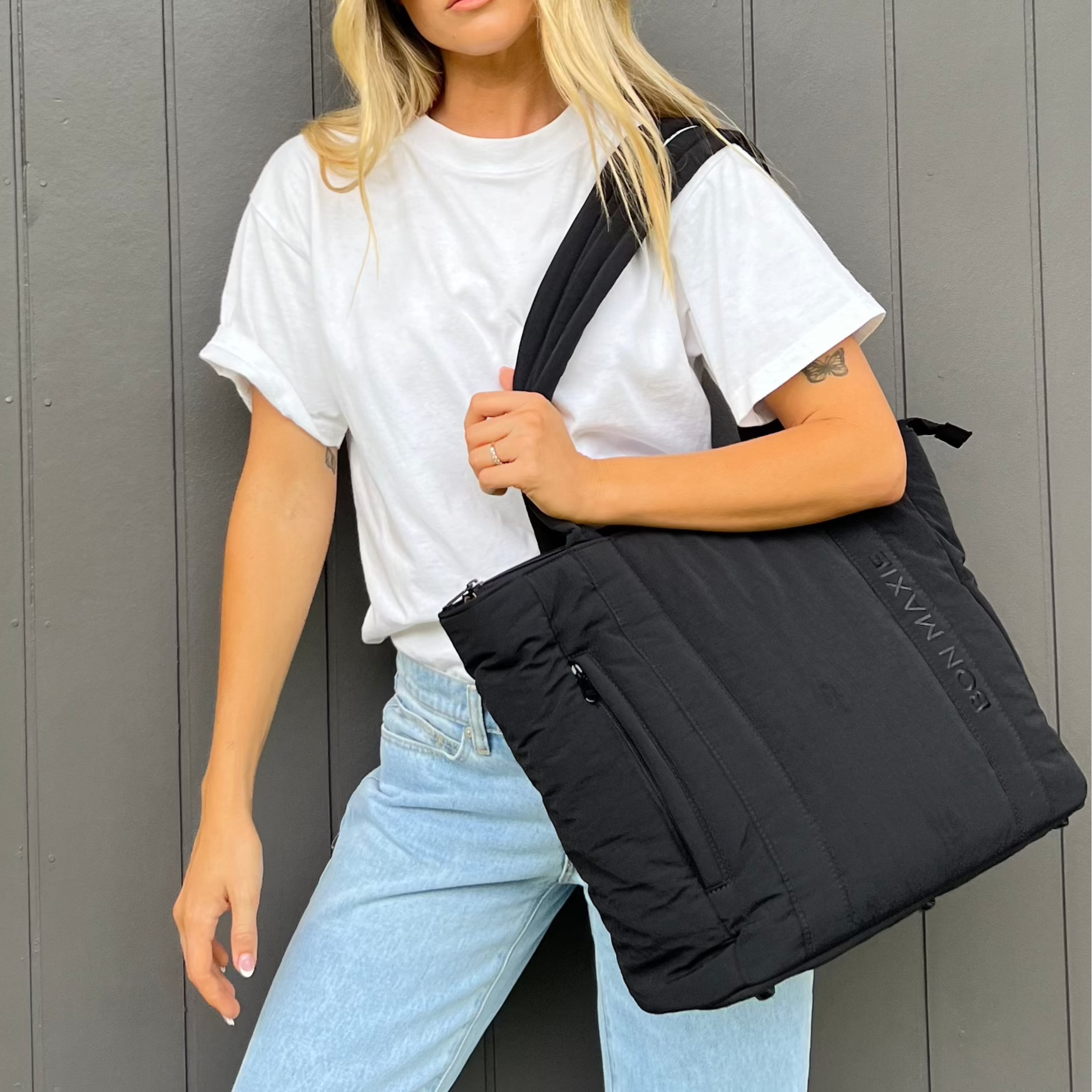 Everyday Nylon Tote -- Black