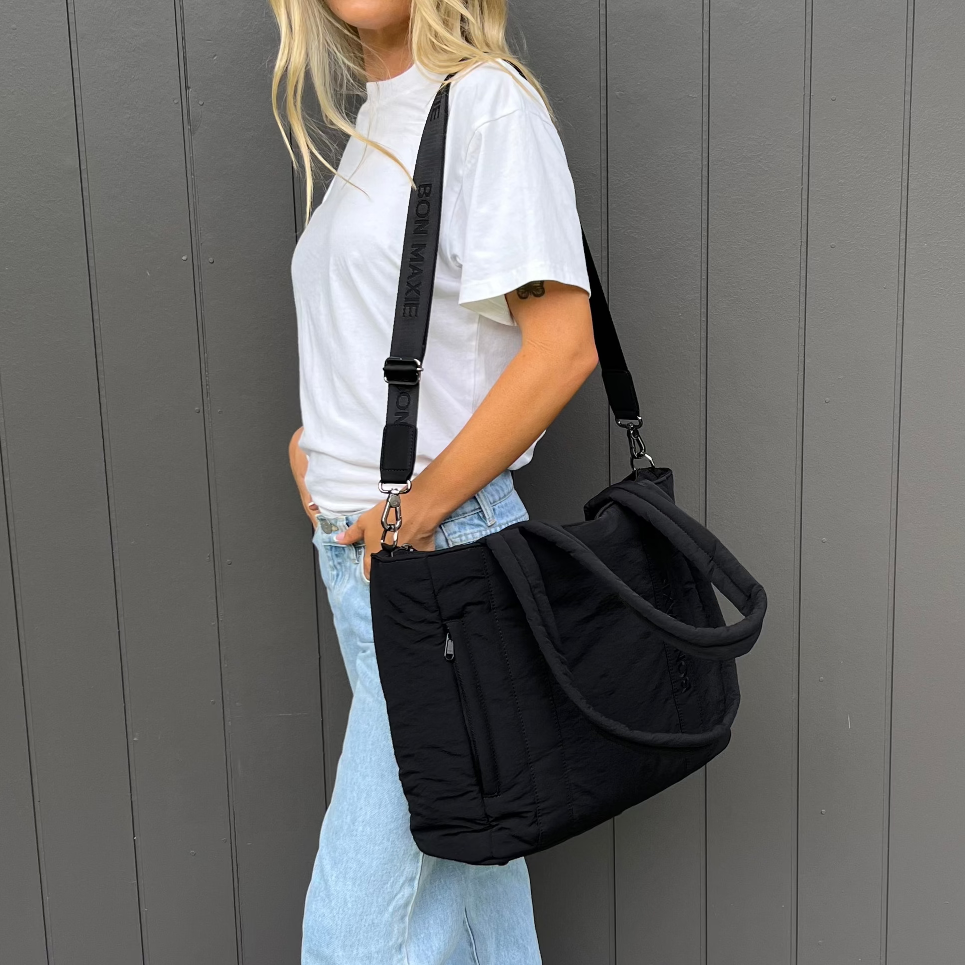 Everyday Nylon Tote -- Black