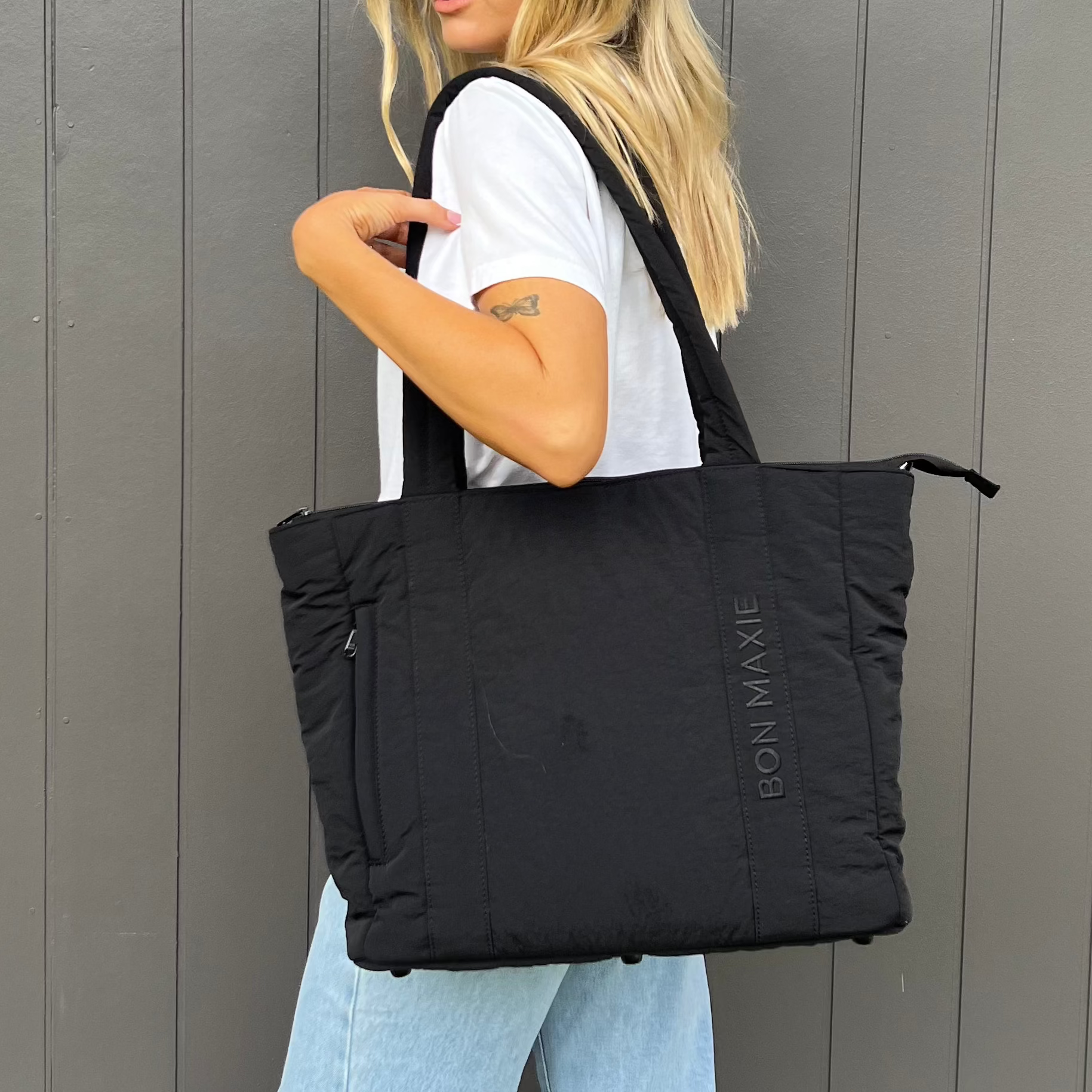 Everyday Nylon Tote -- Black