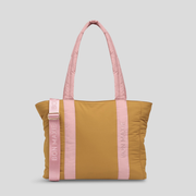 Everyday Nylon Tote -- Pink/Mustard