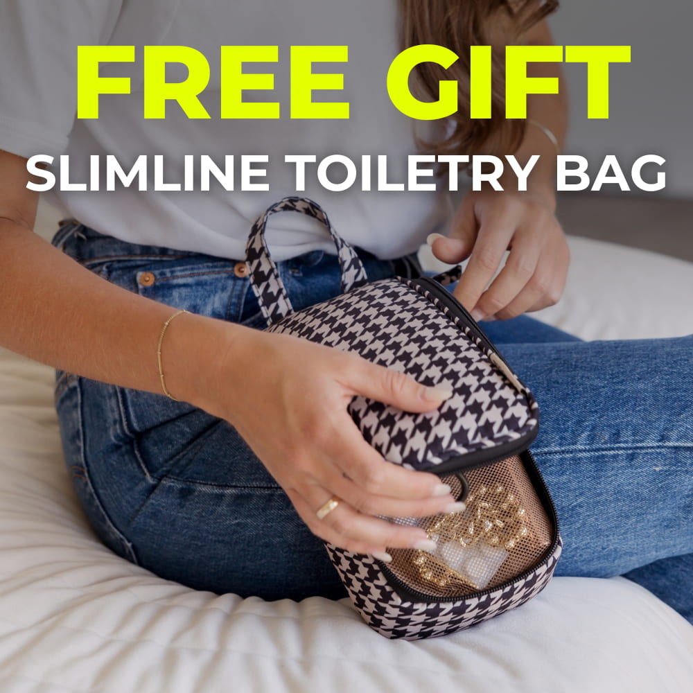 FREE Slimline Toiletry Bag RRP $30