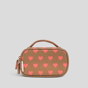 Handy Handle Case - Orange Hearts Handy Pouches + Cases