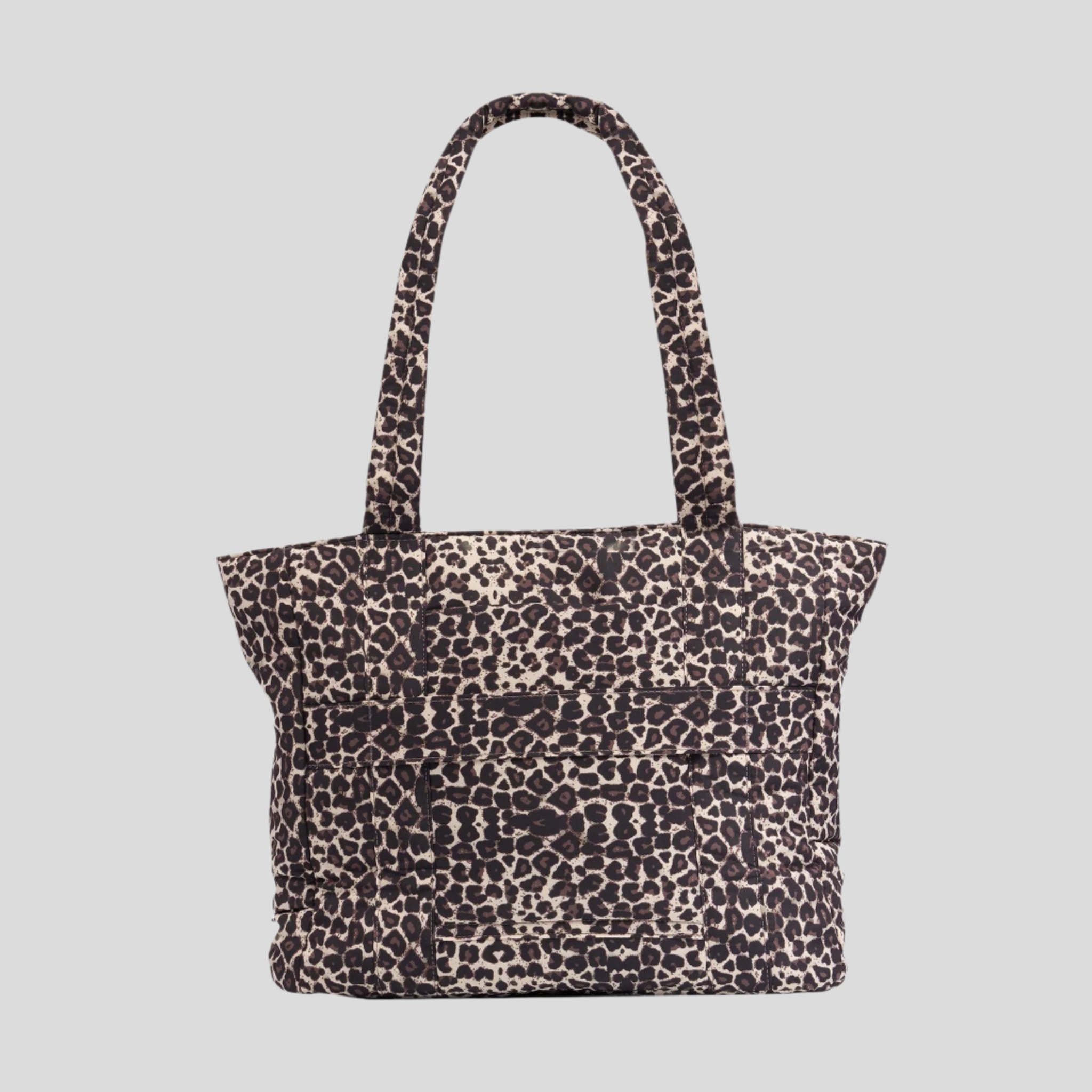 Everyday Nylon Tote -- Tan Leopard