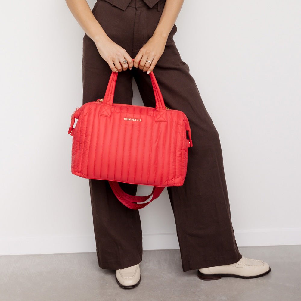 Large Puffy Pillow Crossbody Bag - Red Bags