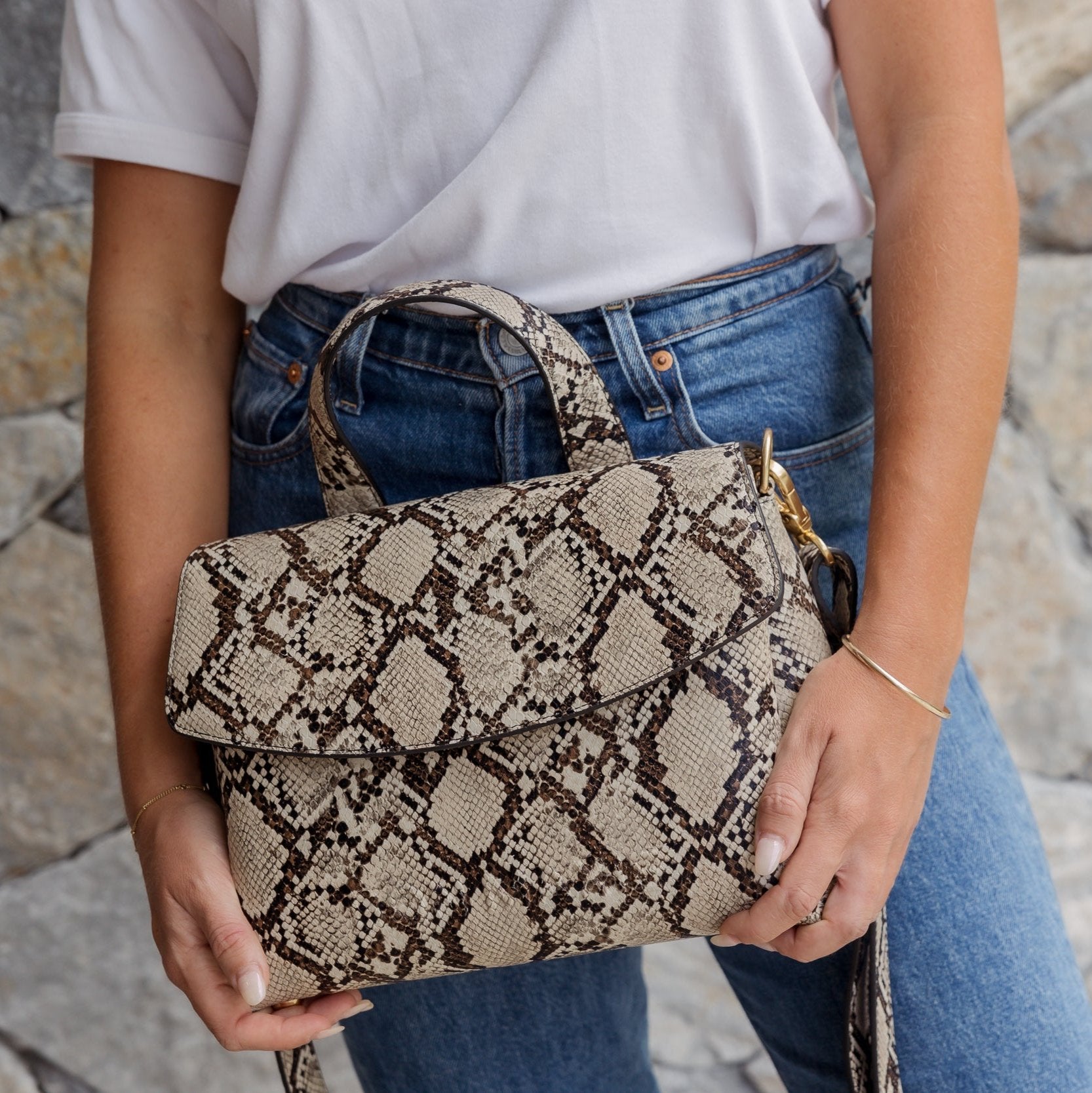 Tryhard Top Handle Bag - Snake Top Handle Bag