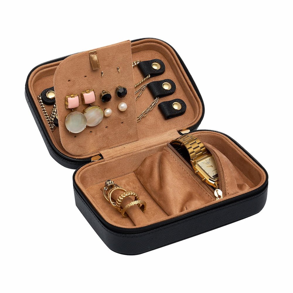 Travel Jewellery Case - Black Jewellery Box