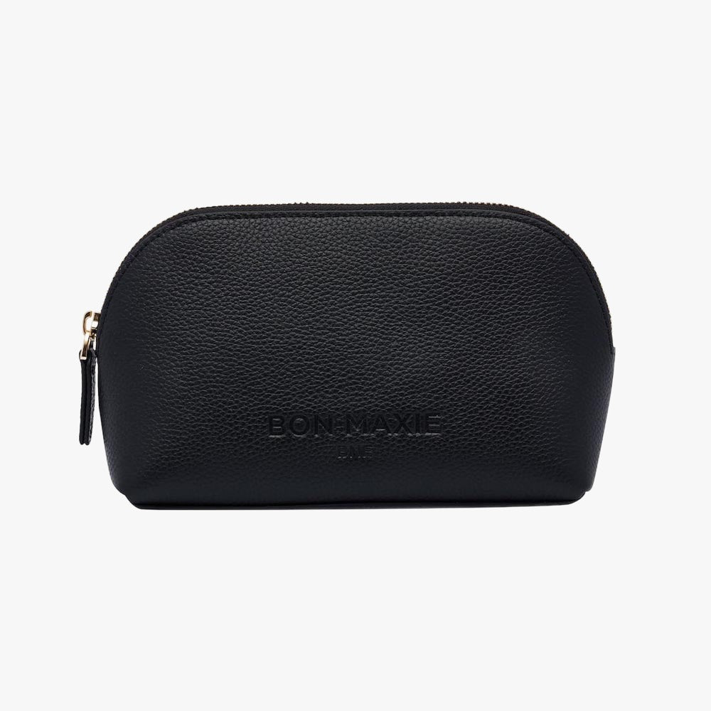 Leather Makeup Case - Black Handy Pouches + Cases