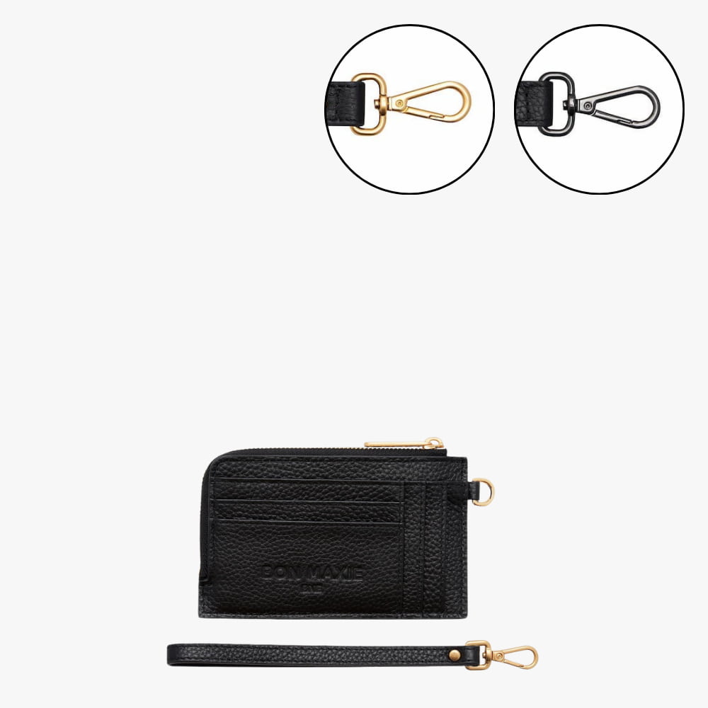 Leather Mini Wallet - Black