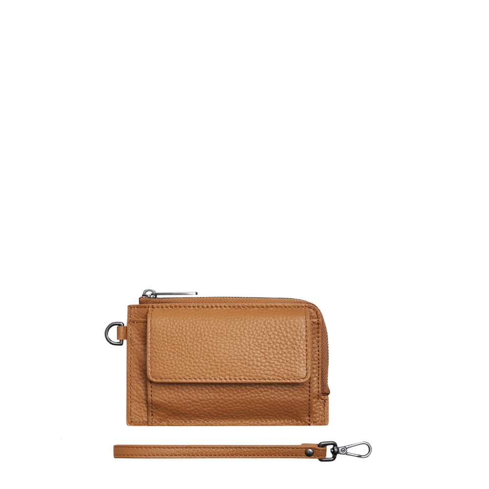 Leather Mini Wallet -- Tan