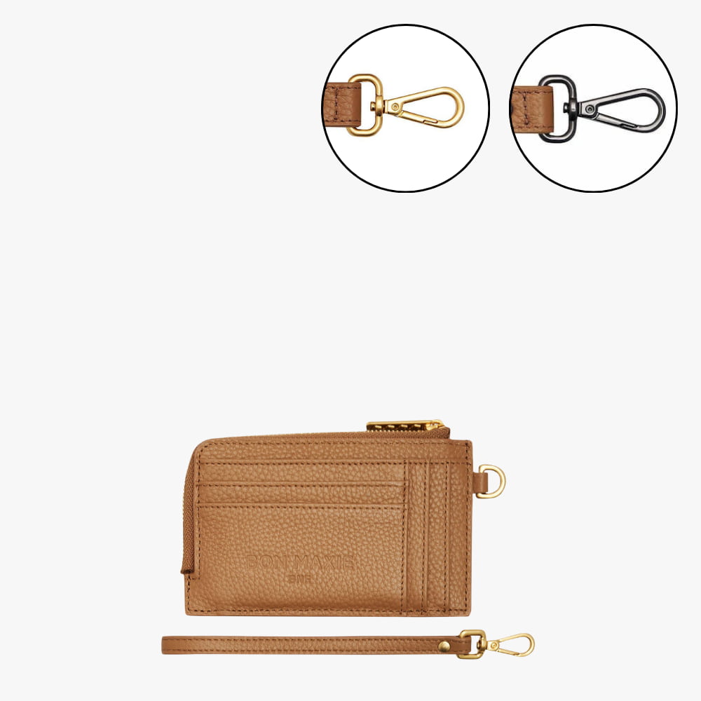 Leather Mini Wallet -- Tan