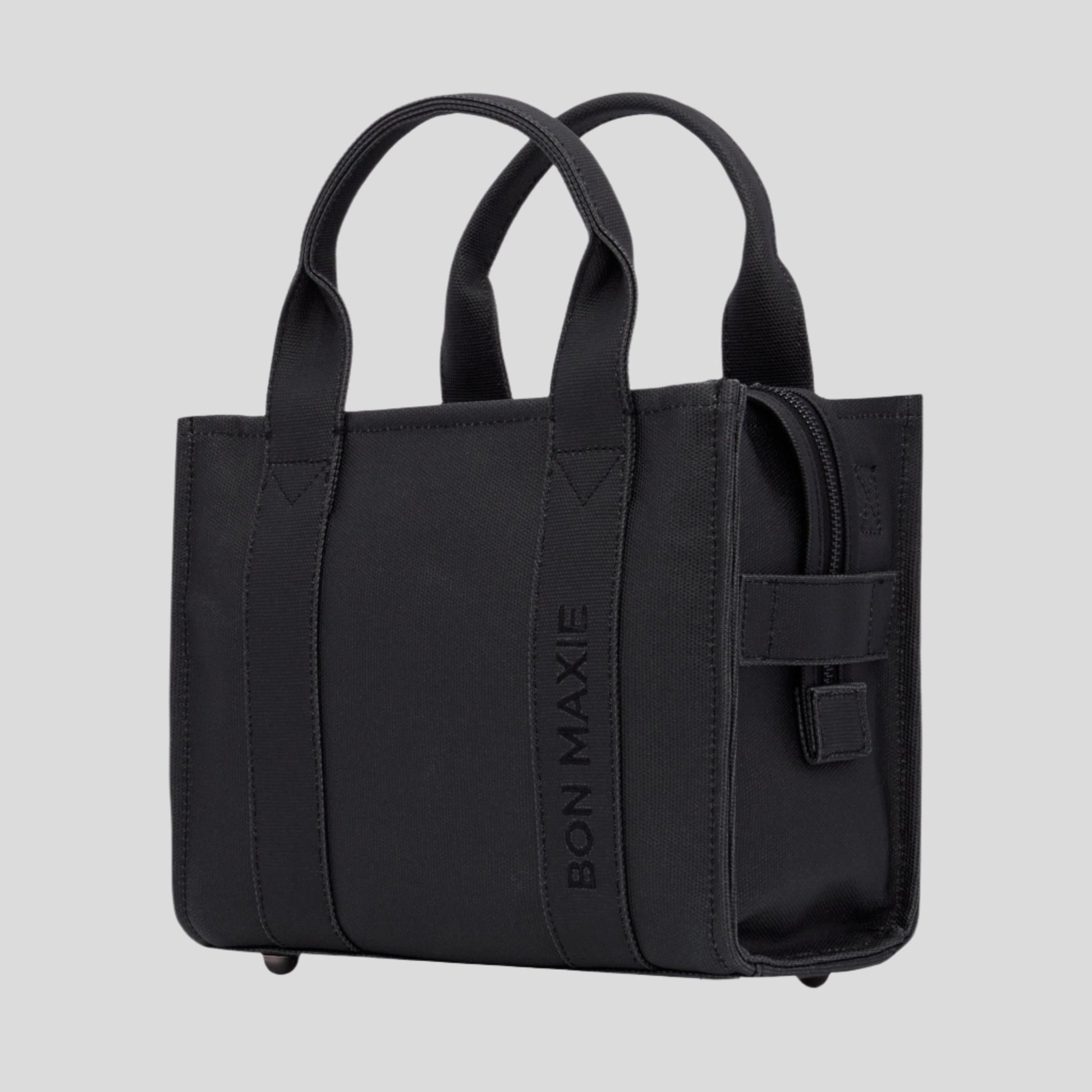 Micro Bon Vivant Structured Tote Bag - Black Tote Bag