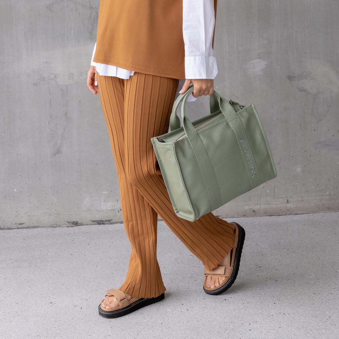 Mini Bon Vivant Structured Tote Bag - Sage Bags