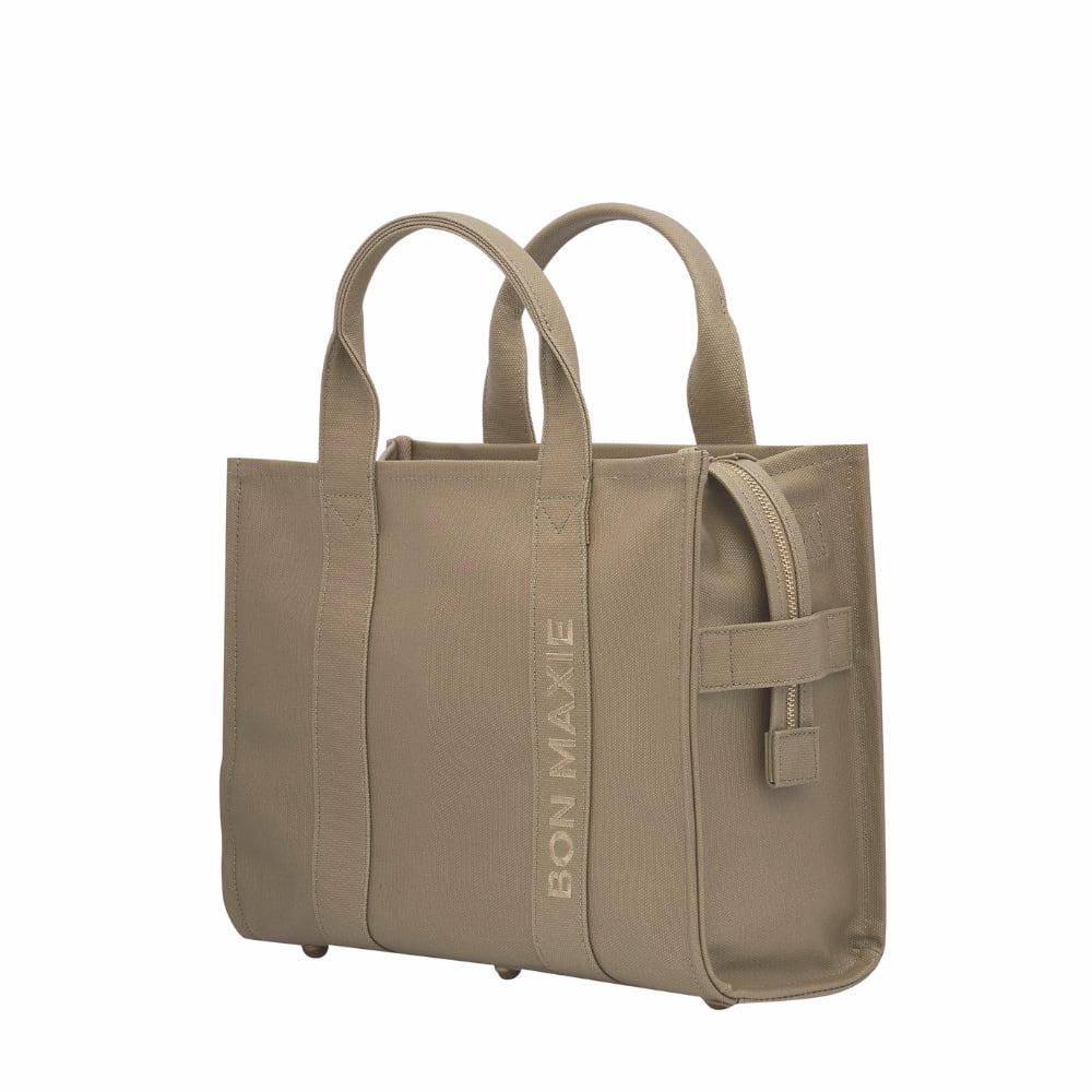 Mini Bon Vivant Structured Tote Bag - Latte Bags Gunmetal