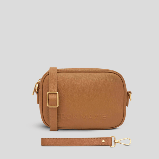 Mini Sidekick Wallet Crossbody Bag - Tan Crossbody Wallets Brushed Gold