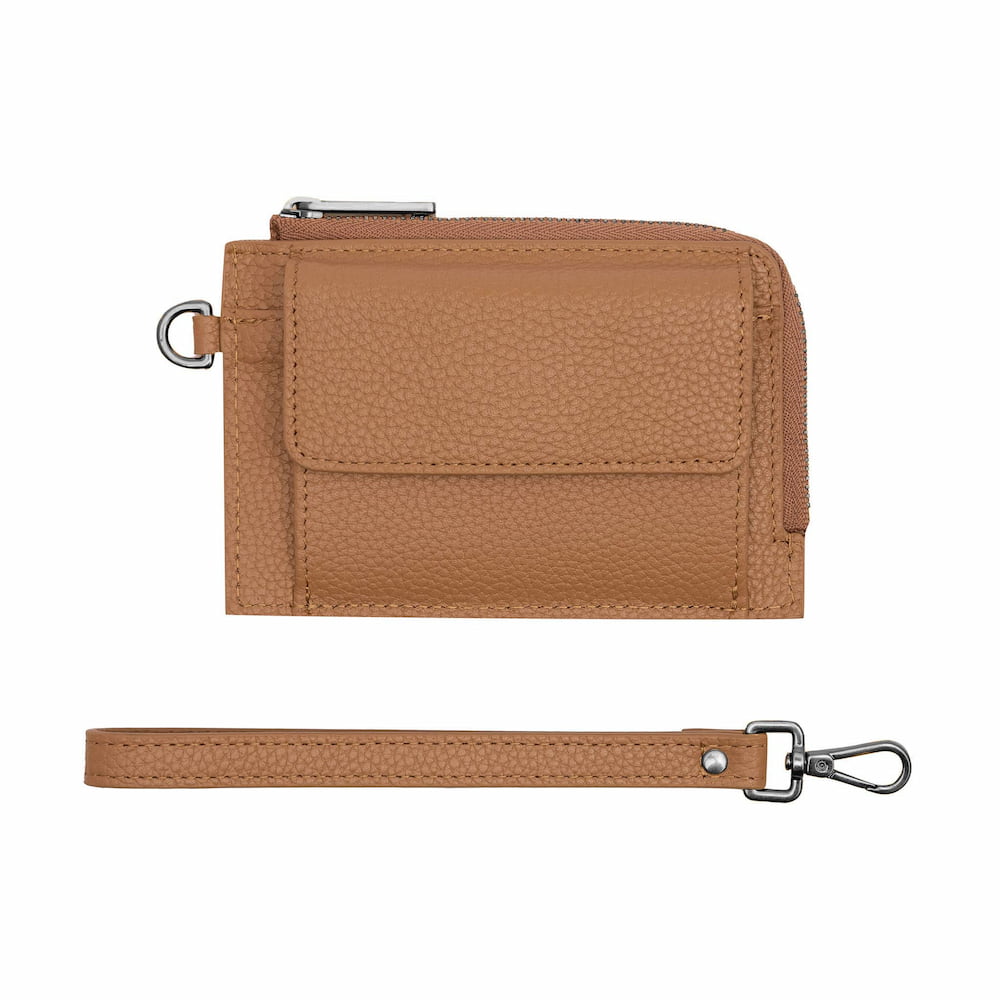 Everyday Mini Wallet - Tan Wallets Brushed Gunmetal