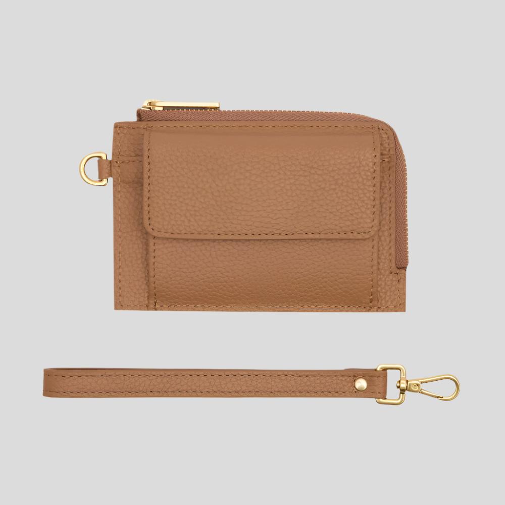 Everyday Mini Wallet - Tan Wallets Brushed Gold