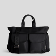 Multi-Pocket Laptop or Nappy Bag -- Black Nylon