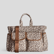 Multi-Pocket Laptop or Baby Bag -- Leopard