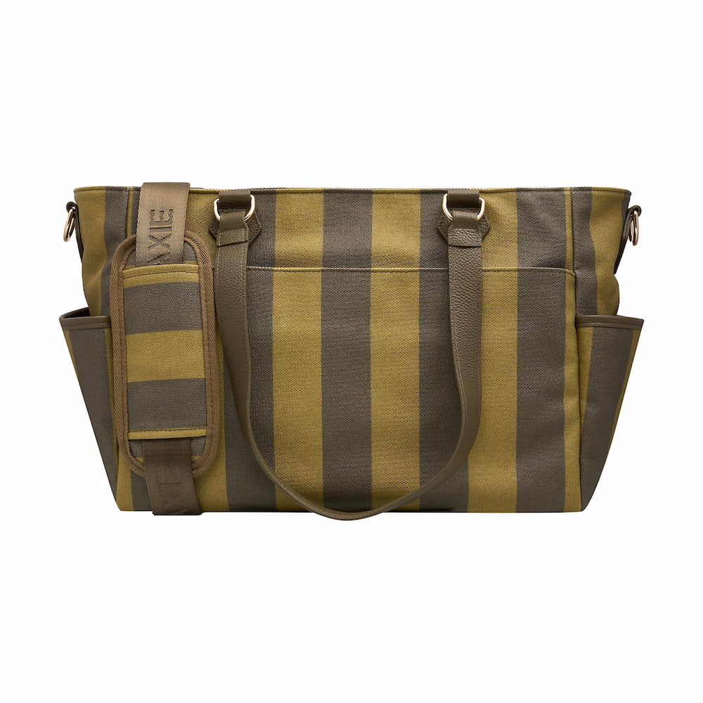 Nappy or Not Carryall Tote Bag - Khaki Stripe