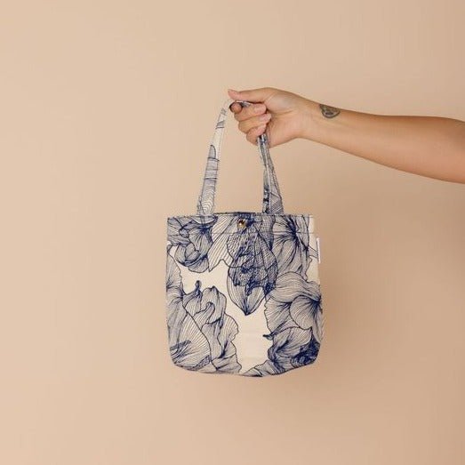 Mini Bonnie Tote Bag - Navy Floral Bags NAVY FLORAL