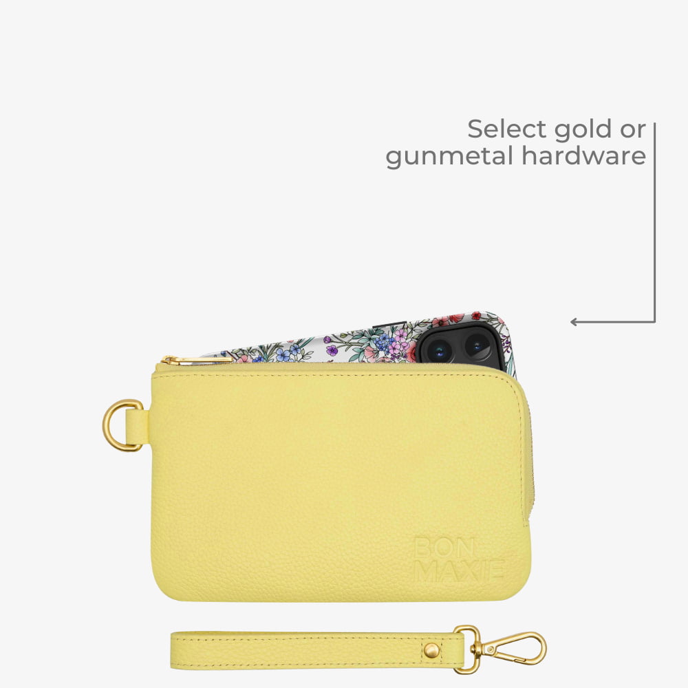 Phone Wallet Pouch -- Lemon