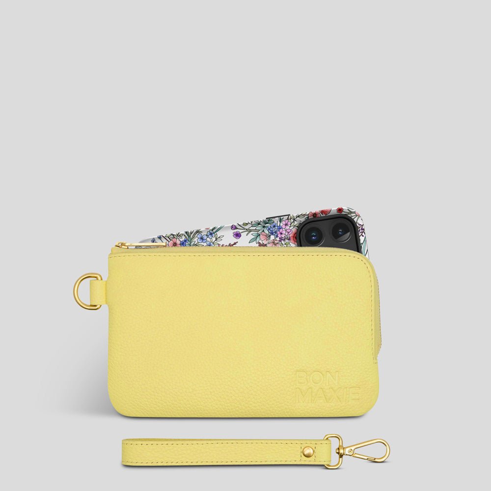 Phone Wallet Pouch - Lemon Wallets Brushed Gold