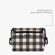 Carryall Pram Caddy - Black Gingham Bags Gunmetal