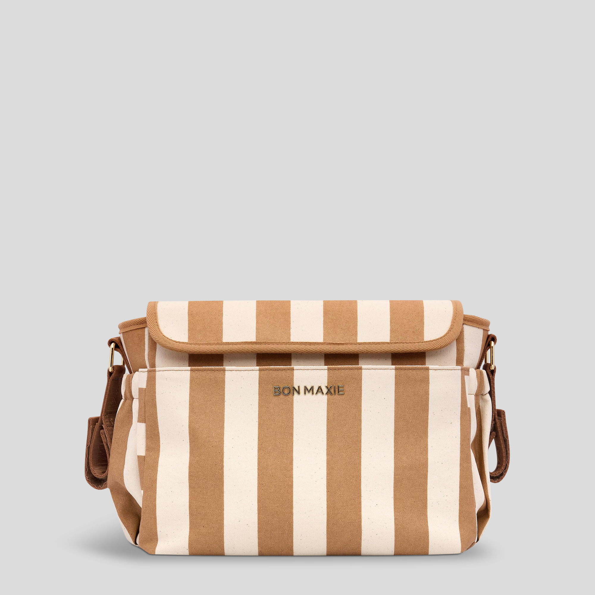 Carryall Pram Caddy -- Tan Stripe