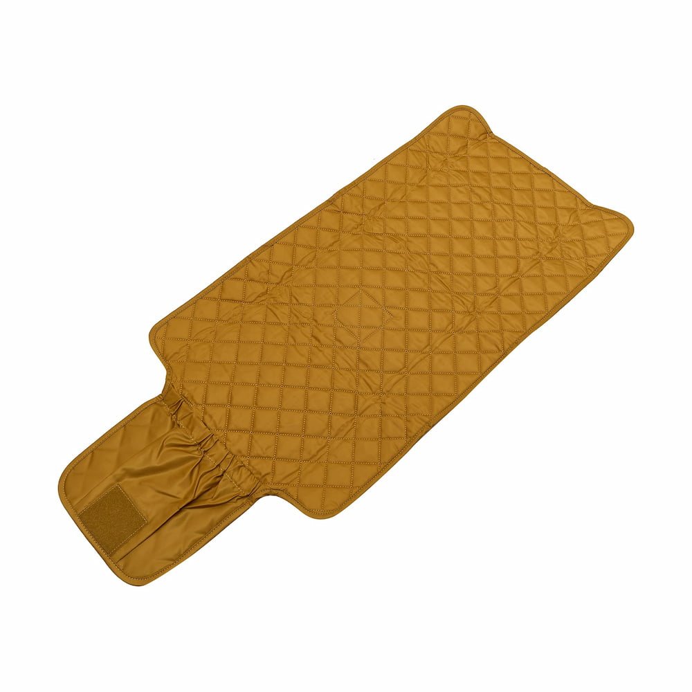 Quilted Change Mat Nappy Clutch - Khaki Gold Baby Accessories KHAKI GOLD QUILTED