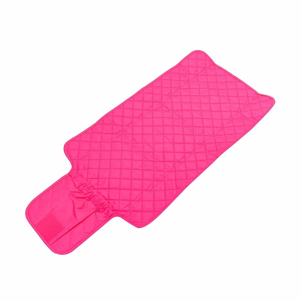 Quilted Change Mat Nappy Clutch - Neon Pink Baby Accessories NEON PINK QUILTED