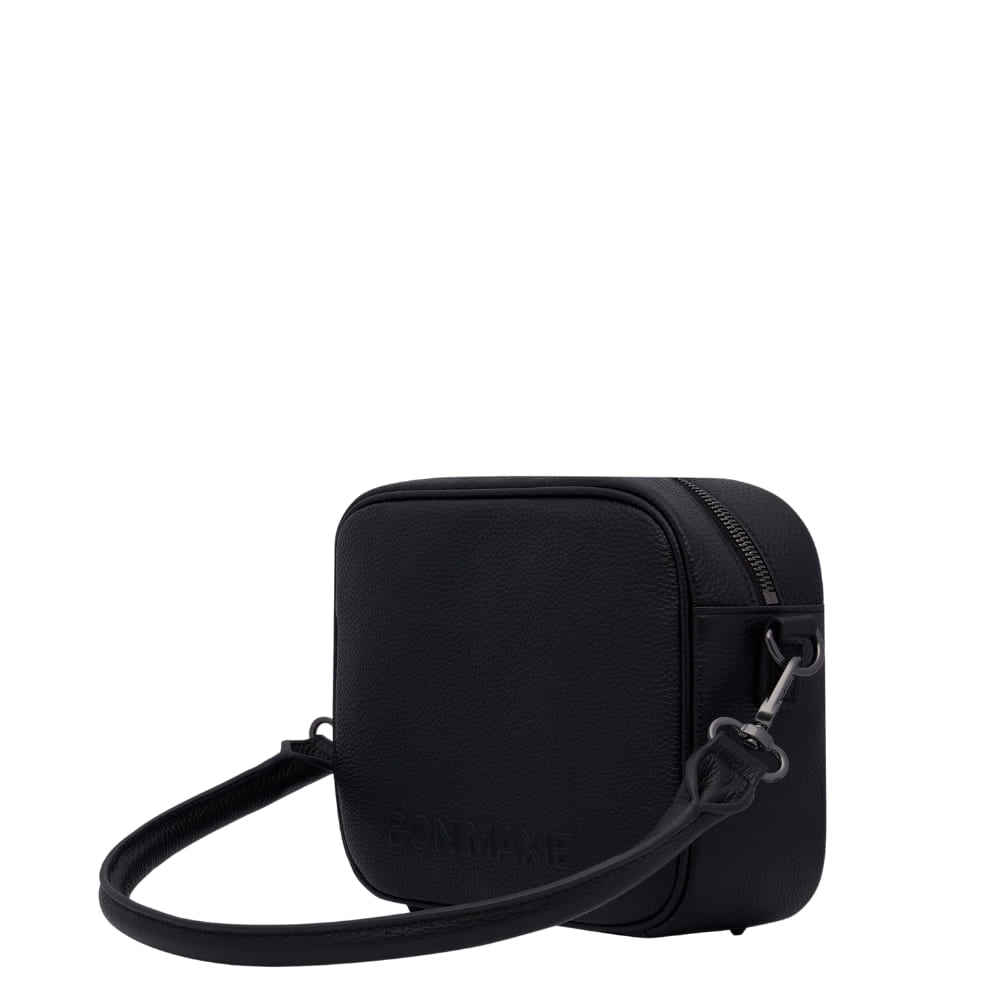 Leather Sidekick Crossbody Bag -- Black