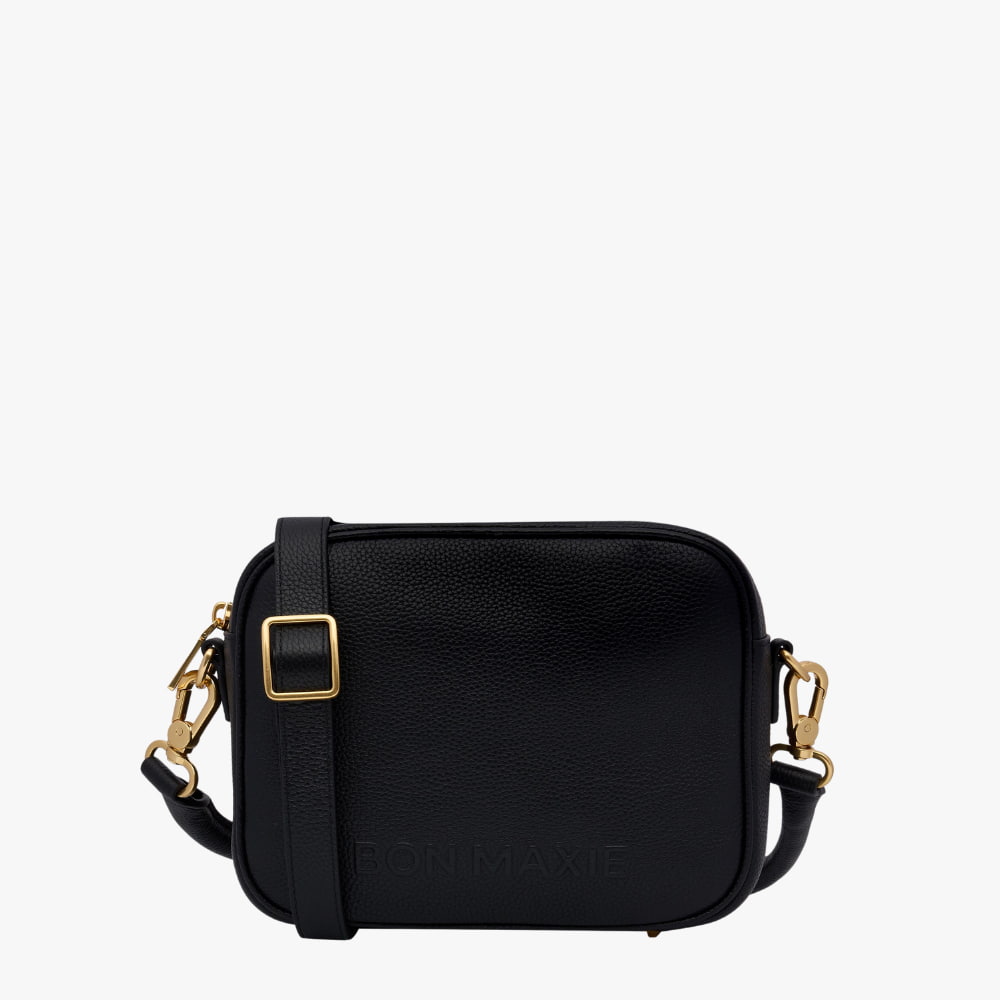 Sidekick Crossbody Bag - Black Bags Brushed Gold