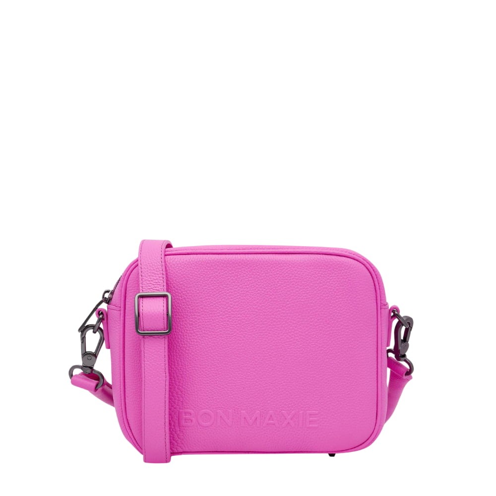 Sidekick Crossbody Bag - Fuchsia Bags Brushed Gunmetal